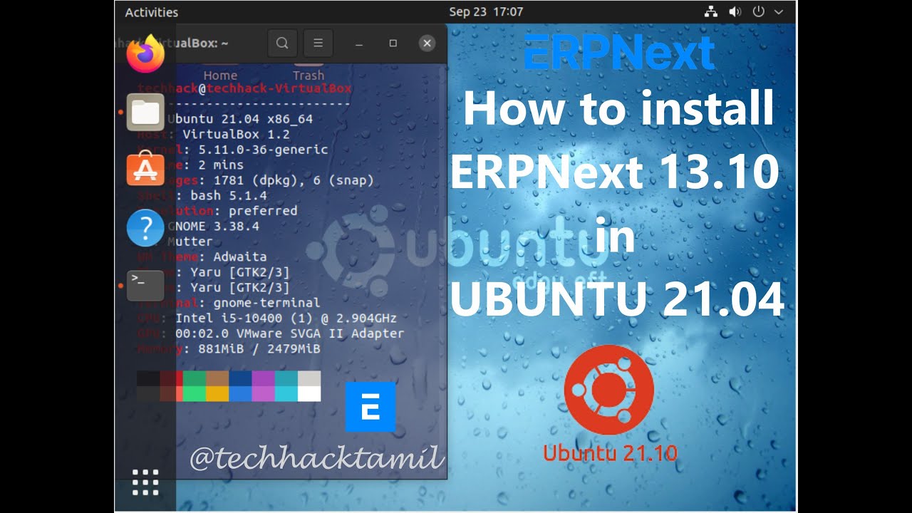 How to Install Step By Step ERPNext 13 on Ubuntu 21.04 || frappe ...