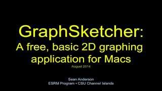 GraphSketcher Introduction Update