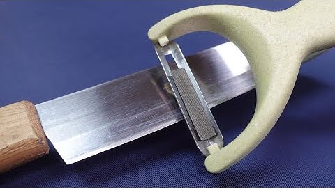 Simple way to sharpen a razor sharp knife ! -  sharpen knives quickly  (Razor Sharp!)