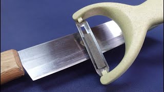Simple way to sharpen a razor sharp knife ! -  sharpen knives quickly  (Razor Sharp!)