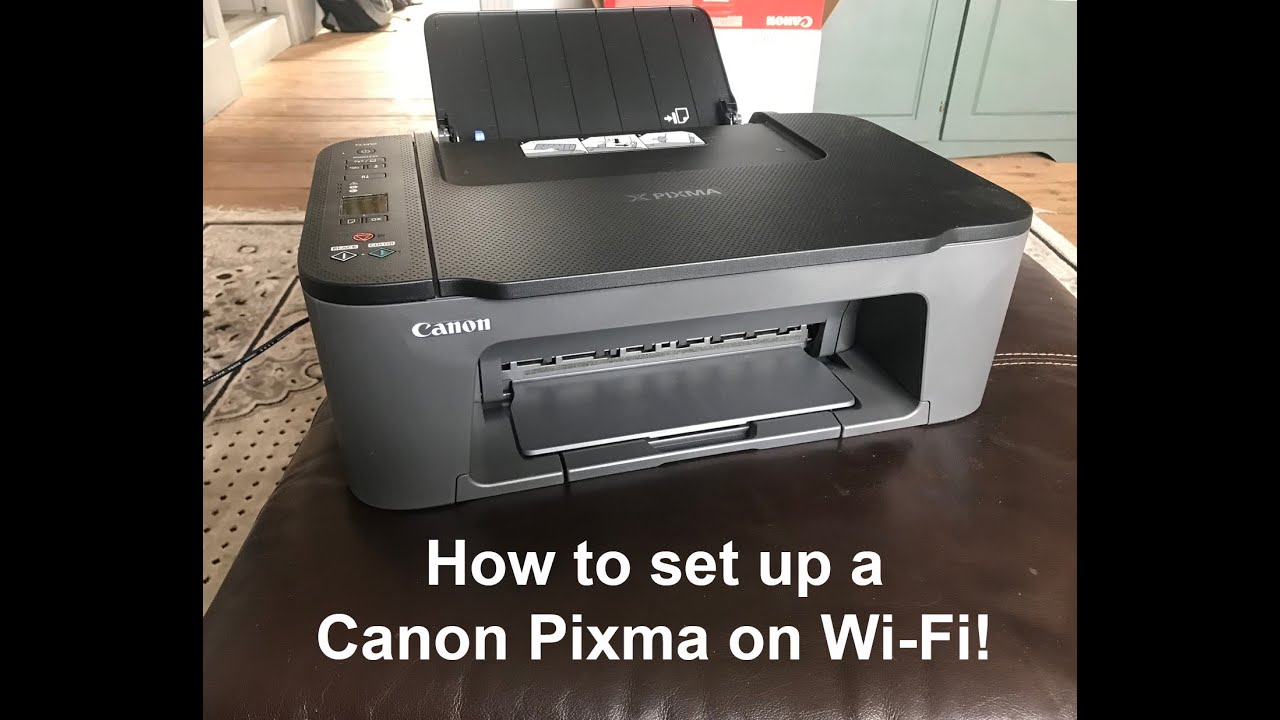 How to: Setup a CANON Pixma TS3400 Series Printer using Wi-Fi - YouTube
