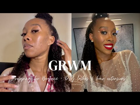 GRWM Vlog: Prepping For Beyoncé + DIY Lash Extensions + DIY Clip-In Hair