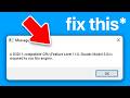 FIX: D3D11 Compatible GPU (Feature Level 11.0 Shader Model 5.0) is Required to Run The Engine