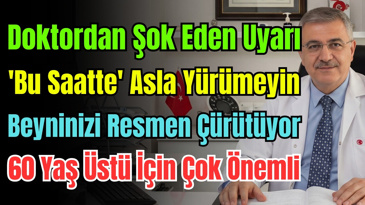 Di̇kkat! Bu Saatte Yürümek Beyni Bitiriyor! Demans Ve Felç Riskini 3 Katına Çıkaran O An!