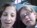 AlyssaDesire and bella100001 on the school bus