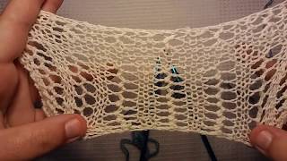 How to Knit The Simple Garter Lace Stitch Beginner Friendly!