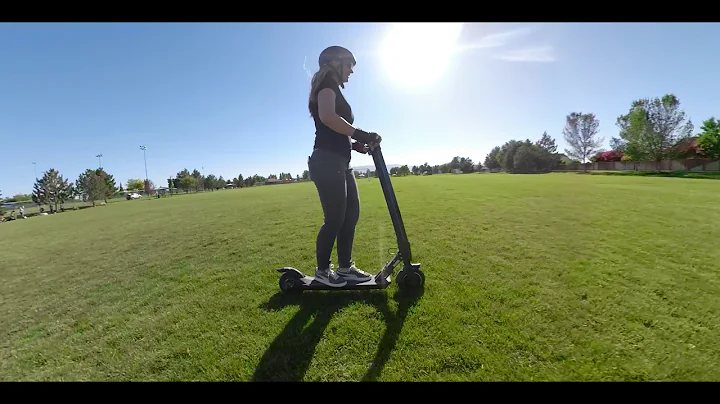 Inmotion e-scooter L8F ride - electric scooter - 4k video