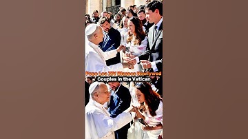 Pope Leo XIV Blesses Newlywed Couples in the Vatican #PopeLeoXIV #PapaLeoneXIV #PapaLeãoXIV
