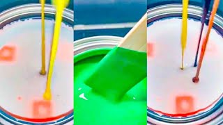 Guess the Paint Color challenge TikTok ASMR | Full automatic Paint Mixing Oddly Satisfying