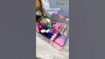 Travel minis restock #asmr #asmrsounds #asmrrestock #satisfyingvideo #satisfying #travelminis