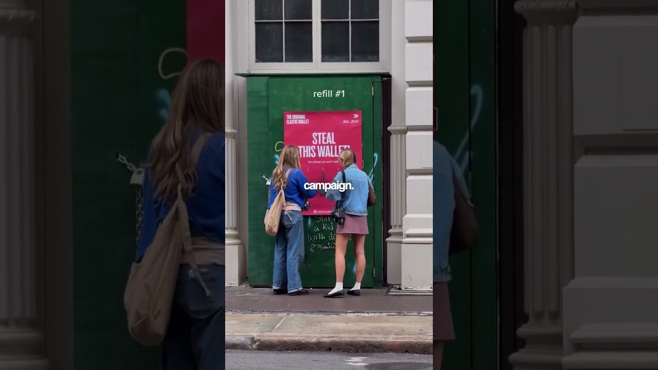 This wallet brand let people steal products on purpose — genius marketing that stands out!