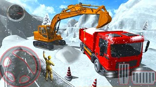 Snow Excavator Dredge Machine Rescue Simulator - Rescue Game - Android Gameplay screenshot 1