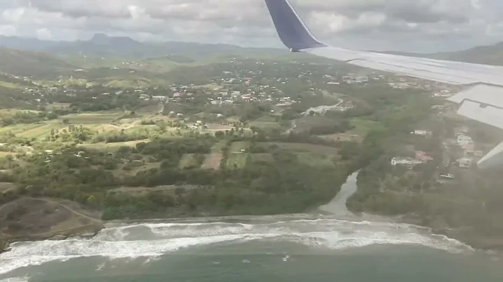 Landing at Hewanorra International Airport (UVF) -...