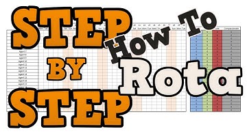 STAFF ATTENDANCE SHEET: HOW TO CREATE A SIMPLE ROTA FOR STAFF IN EXCEL | EMPLOYEE SCHEDULE + FREE DL