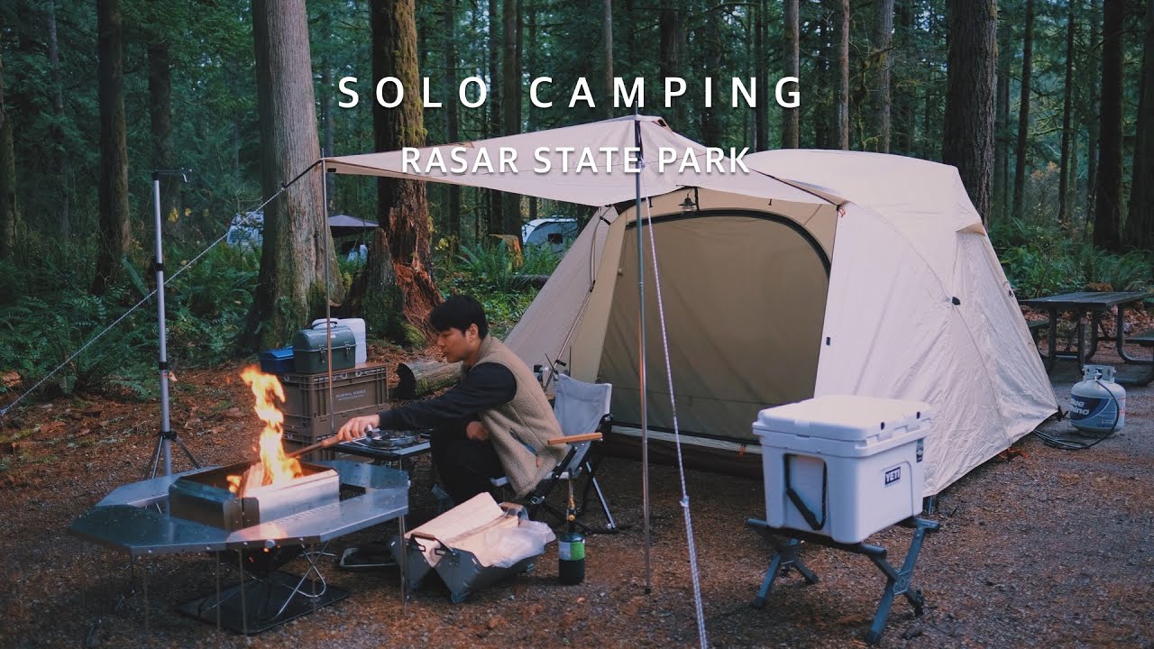 Solo Camping | Pacific Northwest | Snow Peak IGT - YouTube