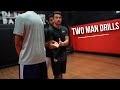 Two man Pin Down drills with DJ Sackmann | HoopStudy Basketball