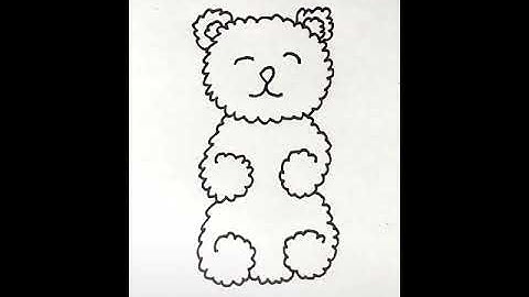 Hướng dẫn vẽ con gấu cực kỳ đơn giản