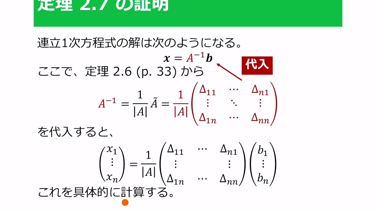 連立１次方程式ークラメルの公式ー Youtube