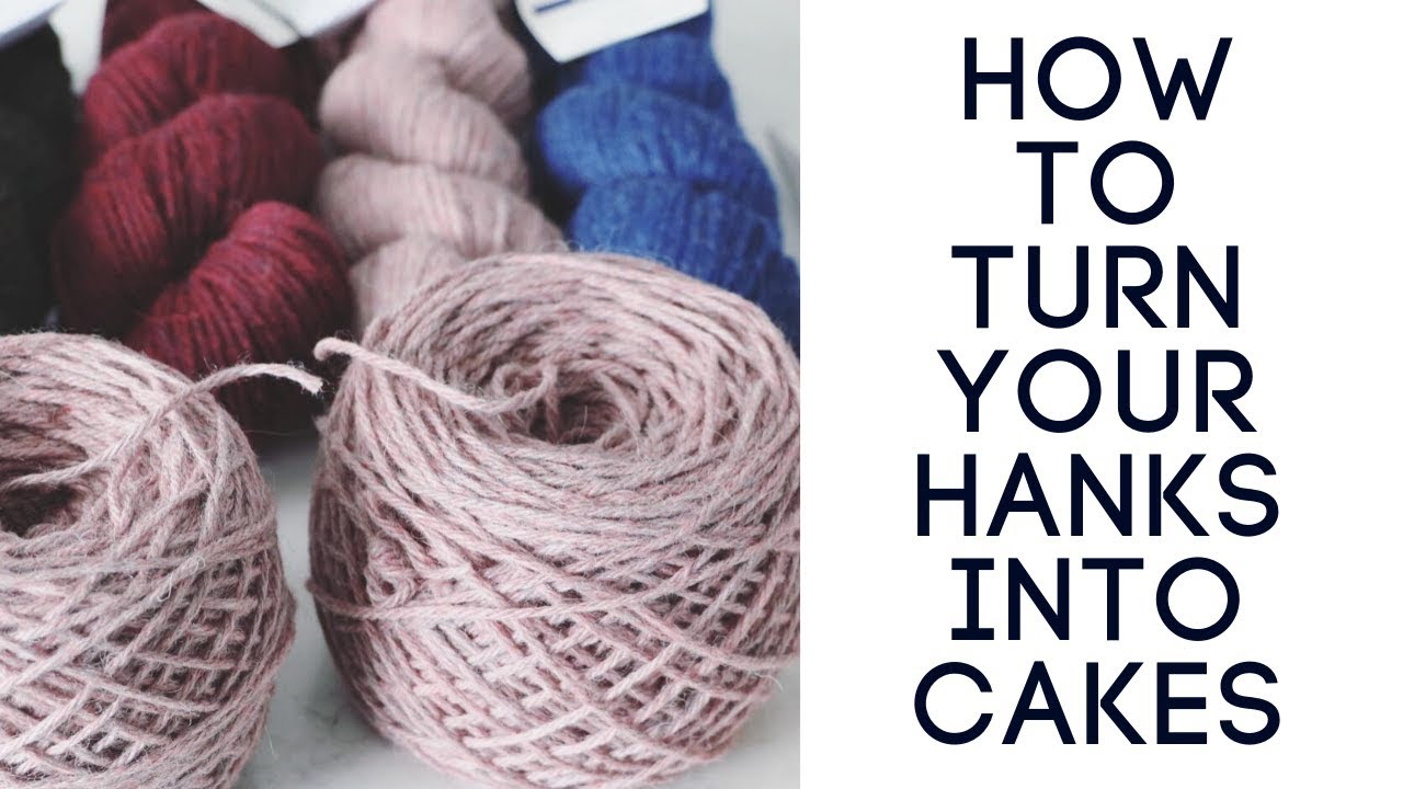 TWO SMART GADGETS FOR KNIT + CROCHET  How to wind a skein into a cake with yarn  winder + swift EASY 