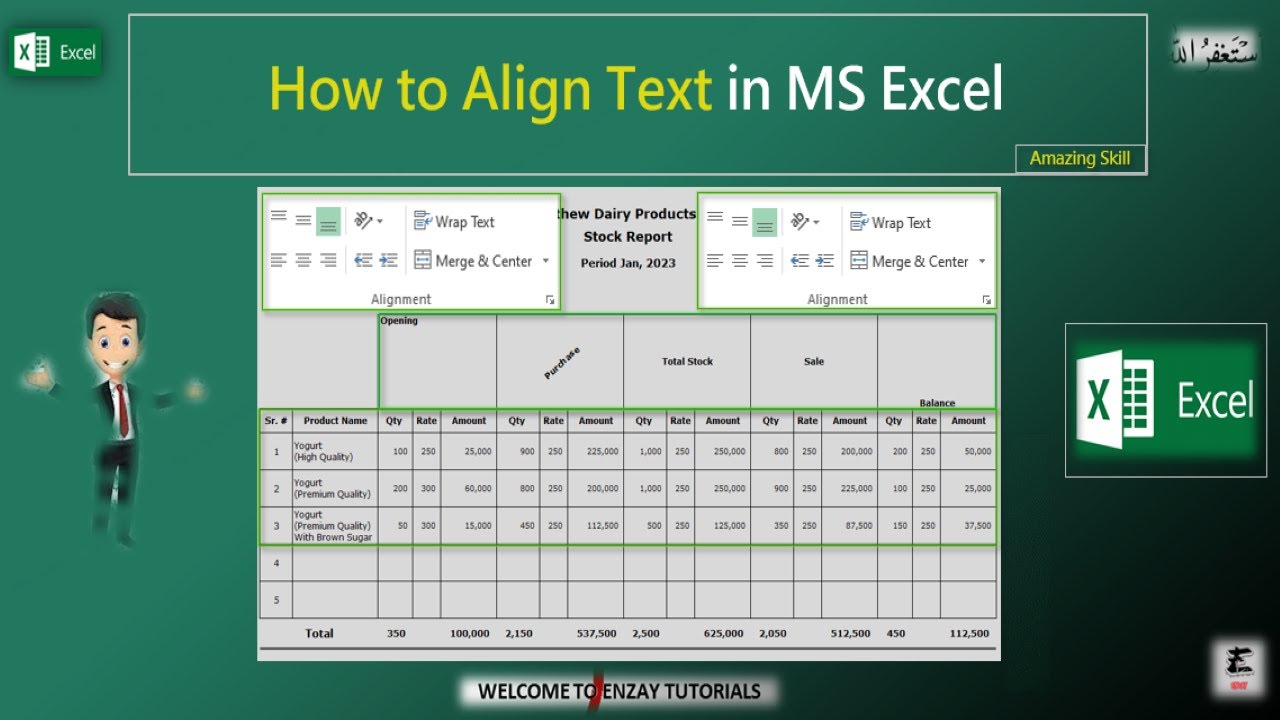 How To Align Text In MS Excel How To Use Alignment In Excel Text How To Align Text In MS Excel How To Use Alignment In Excel Text