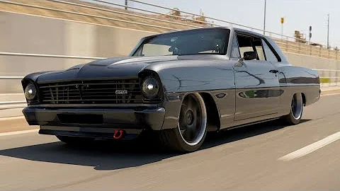 SUPERCHARGED 900HP LS7 Custom ‘66 Chevy LOUD Exhaust and Burnout ! [4K]