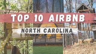 TOP 10 COOLEST Airbnb's in North Carolina (A-Frames, Treehouses, and MORE)