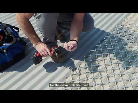 How to install PROTEX Skylight mesh using the SP398 fixing kit the correct way...