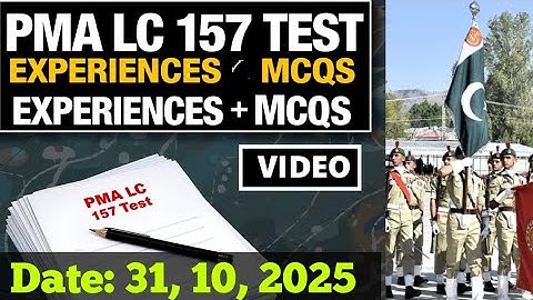 PMA 157 long course initial Test experiences McQs | MOST IMPORTANT Academics McQs 