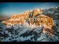 Val Gardena - Dolomites / Aerial drone video