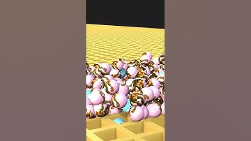 Lalubu face Ball Falling # 1 #roblox #3dloop