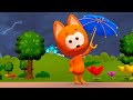 El Gatito Koté | La lluvia | Canciones infantiles | Dibujos animados