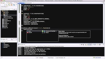 Titanium Mobile - 29. Adding buttons inside the textfield