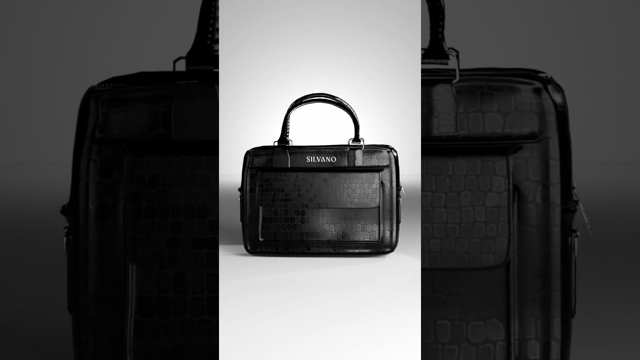The Mayfair Laptop Bag in classic black leather. Clean design. Easy to carry. Made for work.