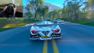 Apollo Intensa Emozione (1600HP) Vs Goliath | Forza Horizon 5 "Steering Wheel Gameplay"