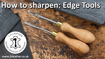 How To Sharpen Your Edge Tools - Leather working Tools, Edge Shave