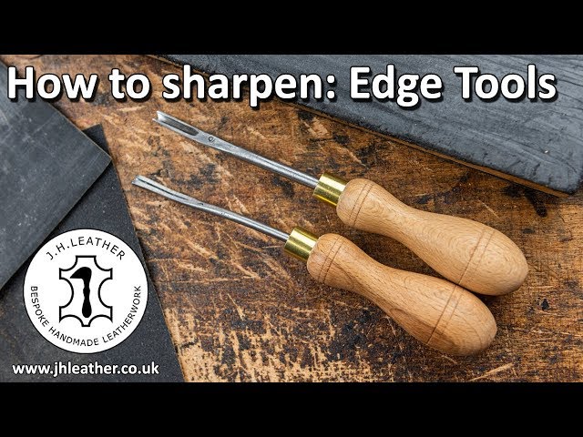 How To Sharpen Your Edge Tools - Leather working Tools, Edge Shave