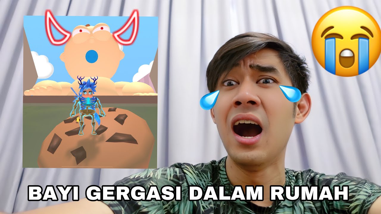 TERKEJUT BAYI GERGASI 😱 ESCAPE THE DAYCARE OBBY 😂