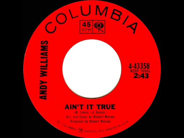 Andy Williams - Ain't It True