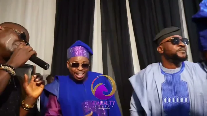 ODUNLADE ADEKOLA AND WOLI AGBA DANCE AT OFFICER KAMO’S WEDDING CEREMONY
