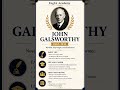 Biography of John Galsworthy.