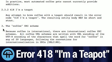 Http Error 418: "I