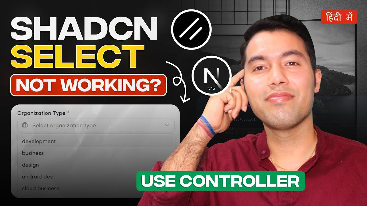 Fix shadcn/ui Select Not Working in React Hook Form | Full Controller ...