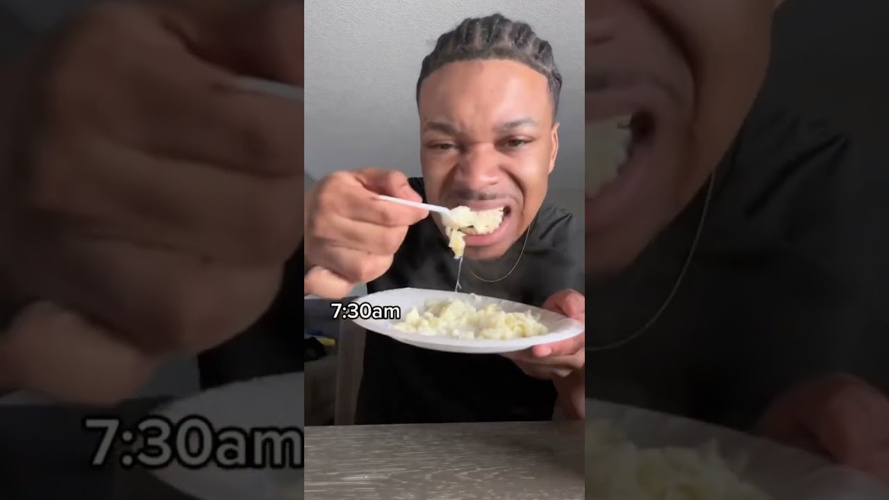EATING ONLY WHITE FOOD FOR 24 HOURS 