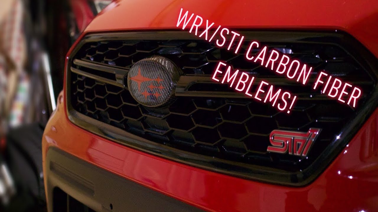 2019 WRX/STI Carbon Fiber Emblems Install! (Subispeed) YouTube