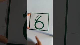 matematika usia dini|menulis angka 6#shorts #viral #trending
