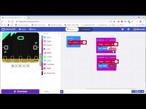 Micro:bit การนับจำนวน ep.1