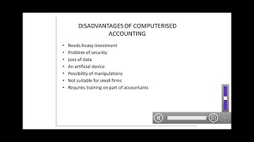 MERITS AND DEMERITS OF COMPUTERISED ACCOUNTING