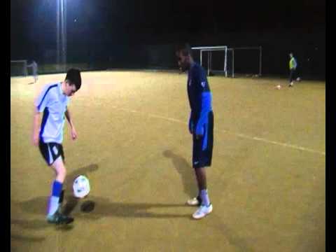 Paul Charnley and Jaiden football freestyling