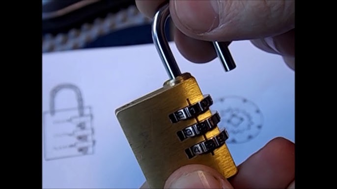 Unlock a „half-way“ locked combination padlock? : r/lockpicking