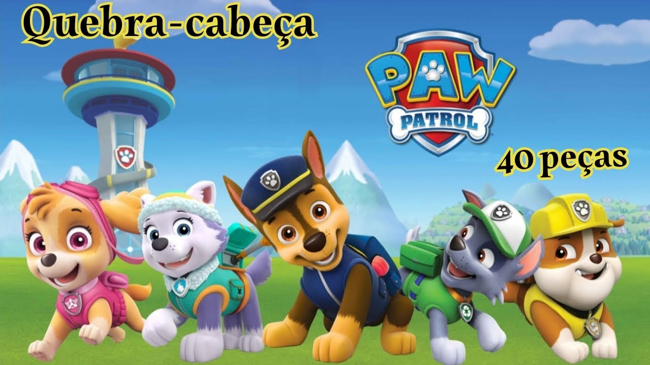 Jogo de Quebra-Cabeça da Patrulha Canina videos para crianças de